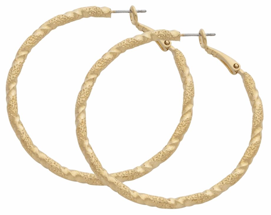 HE-013 | Hoop Earrings Large Textured