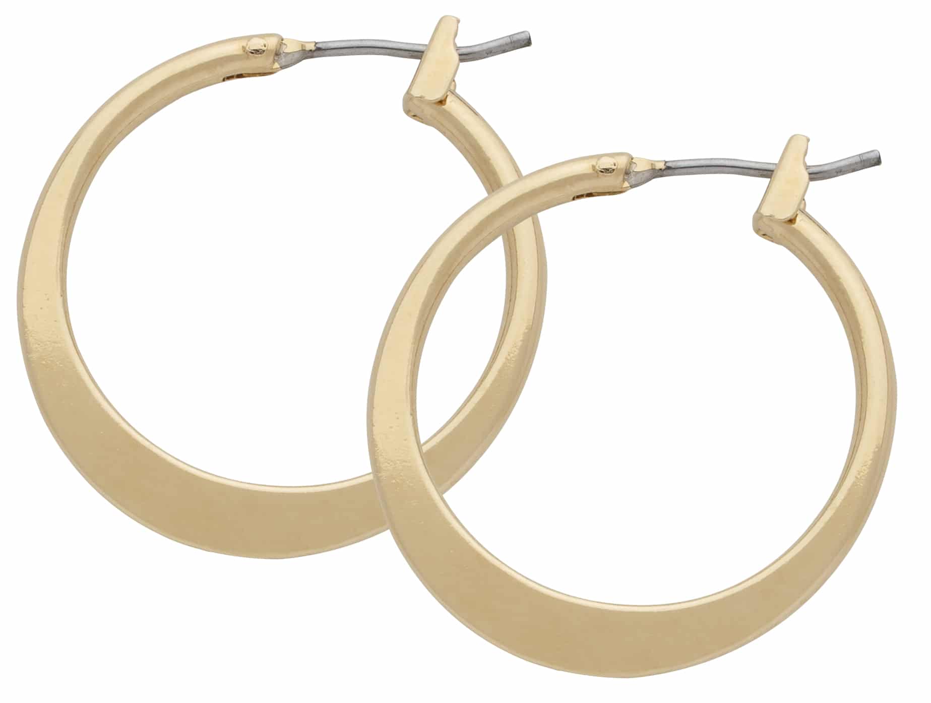 HE-094 | Hoop Earrings Medium Flat