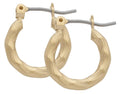 HE-095 | Hoop Earrings Diamond Cut Small