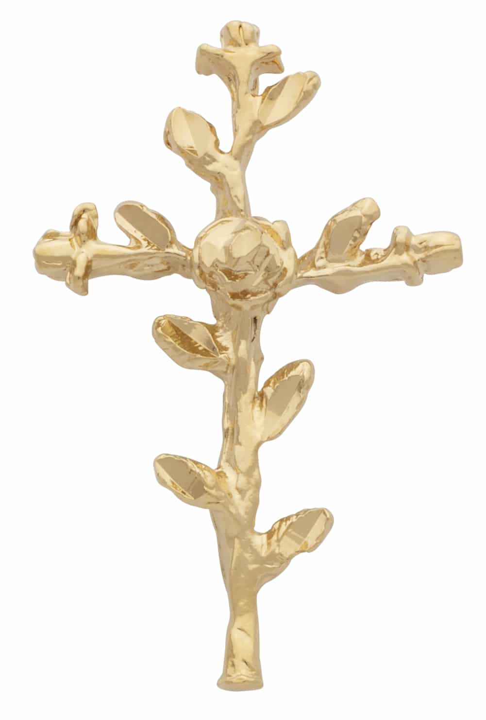 R-004 | Rose Vine Cross Charm