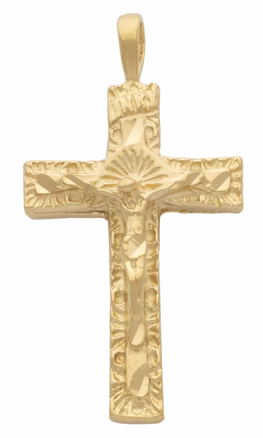 R-018 | Christ on Fancy Cross Charm