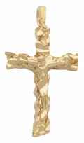 R-038 | Christ on Nugget Cross Charm