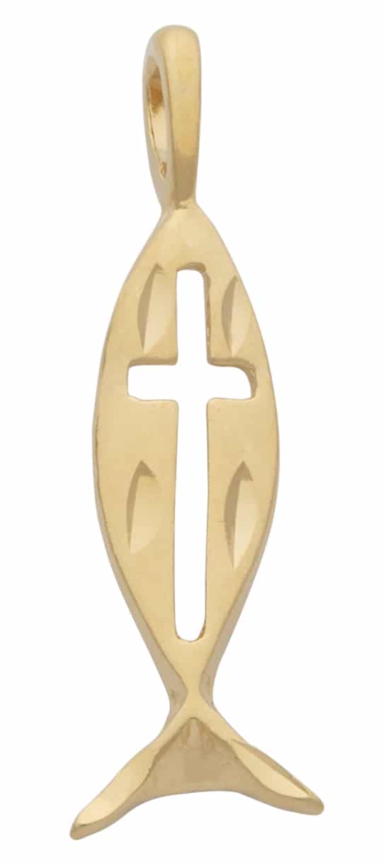 R-092 | Ichthys with Cross Charm