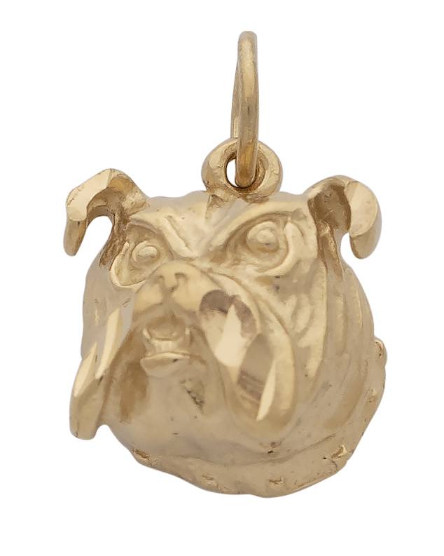 A-026 | Dog Charm Bull Dog Face