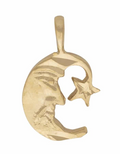 AF-030 | Crescent Moon and Star Charm Small
