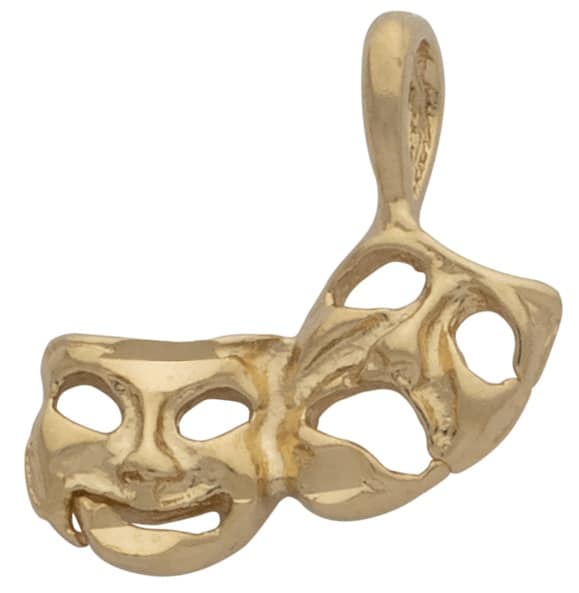 G-120 | Comedy Tragedy Mask Charm Small
