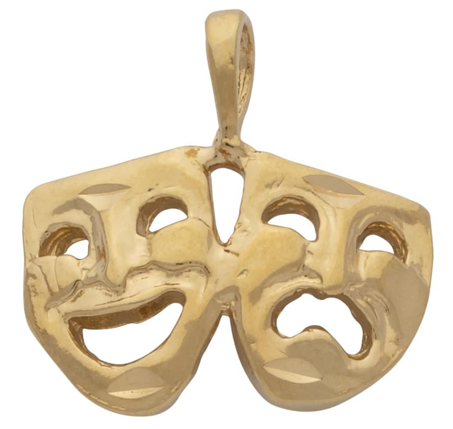 G-124 | Comedy Tragedy Mask Charm Large
