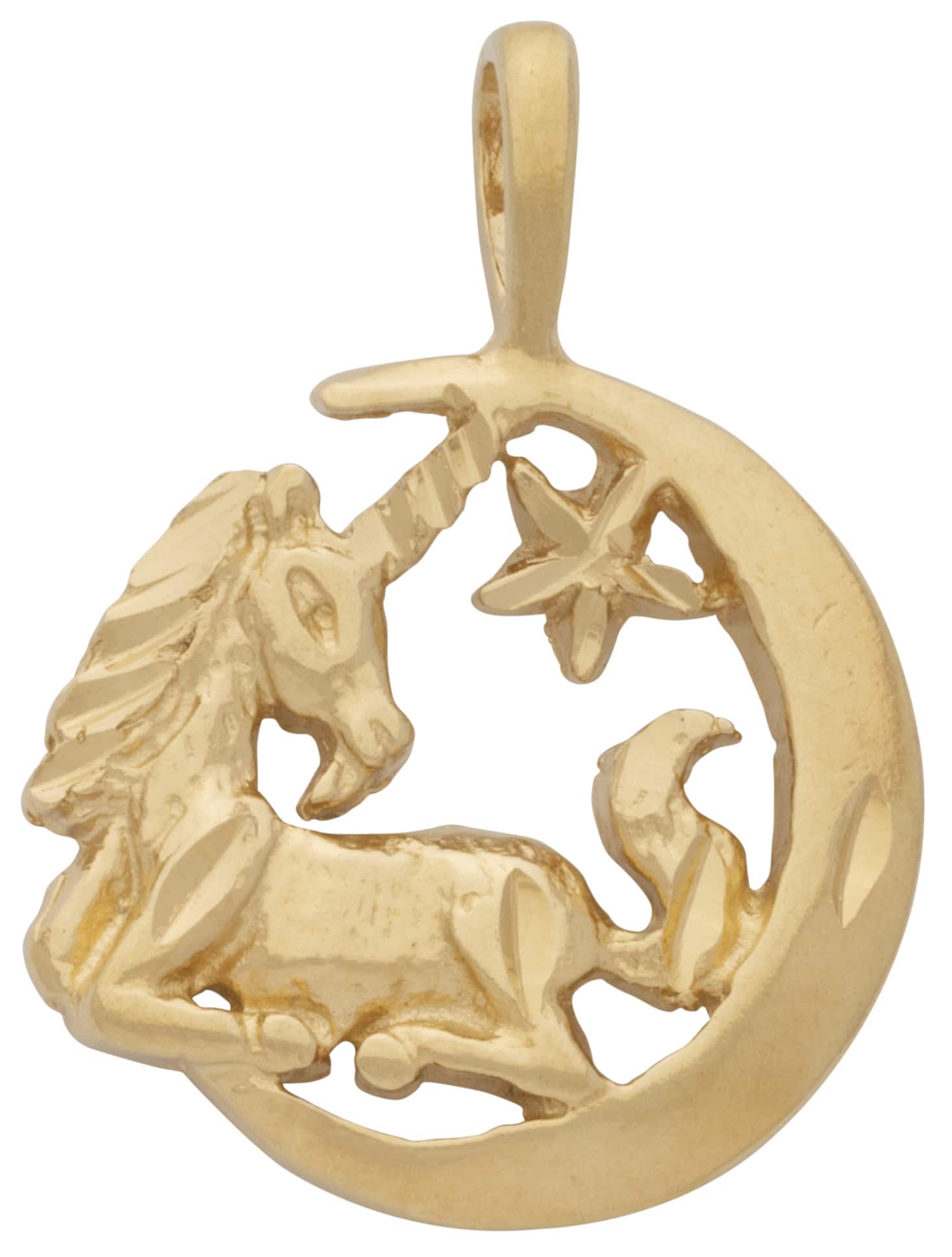 U-004 | Unicorn with Moon & Star Charm