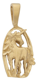 U-012 | Posing Unicorn Oval Charm