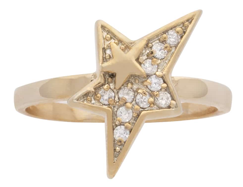 LR-240 | Ladies Ring CZ Star
