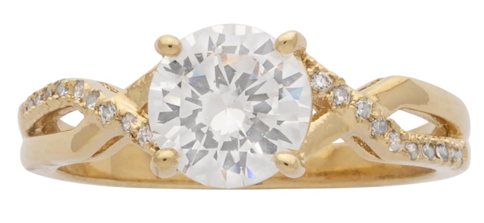 LR-197 | Ladies Ring CZ Round Stone
