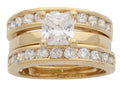 LR-205 | Ladies Ring 3 Piece CZ Set