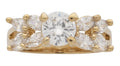 LR-212 | Ladies Ring CZ/Round Center Stone