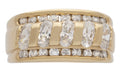 LR-227 | Ladies Ring CZ/Solid Band