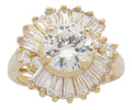 LR-231 | Ladies Ring CZ/Round Center Stone
