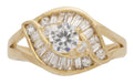 LR-233 | Ladies Ring CZ/Round Center Stone