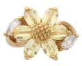LR-129 | Ladies Ring CZ/Sunflower
