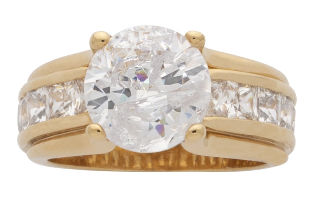 LR-130 | Ladies Ring CZ Wedding Band
