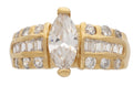LR-132 | Ladies Ring CZ Marquise Stone