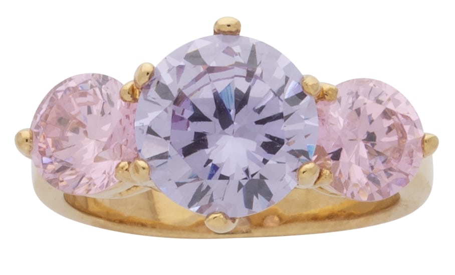 LR-141 | Ladies Pink/Light Purple Ring