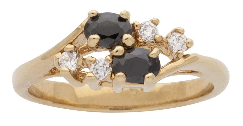 LR-150 | LadiesRing Black CZ