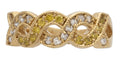 LR-161 | Ladies Ring Weave Yellow/CZ