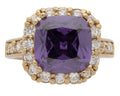 LR-168A | Ladies Ring CZ/Amethyst Stone