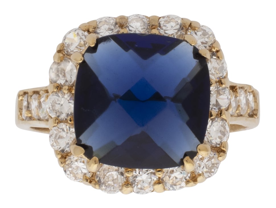 LR-168S | Ladies Ring CZ/Sapphire