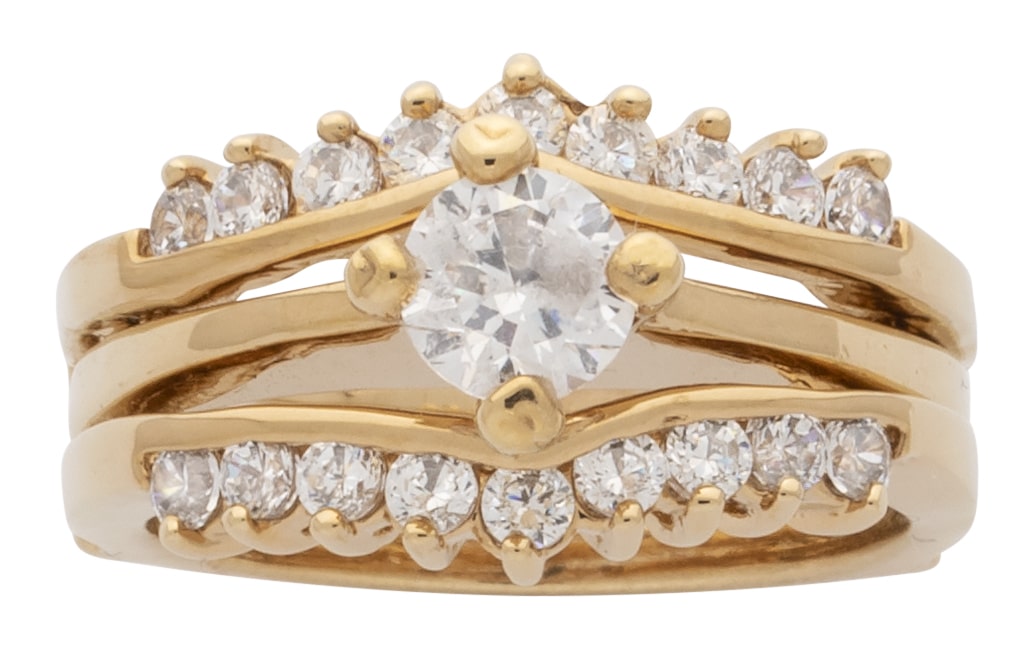 LR-086 | Ladies Ring CZ 3 Piece Fancy