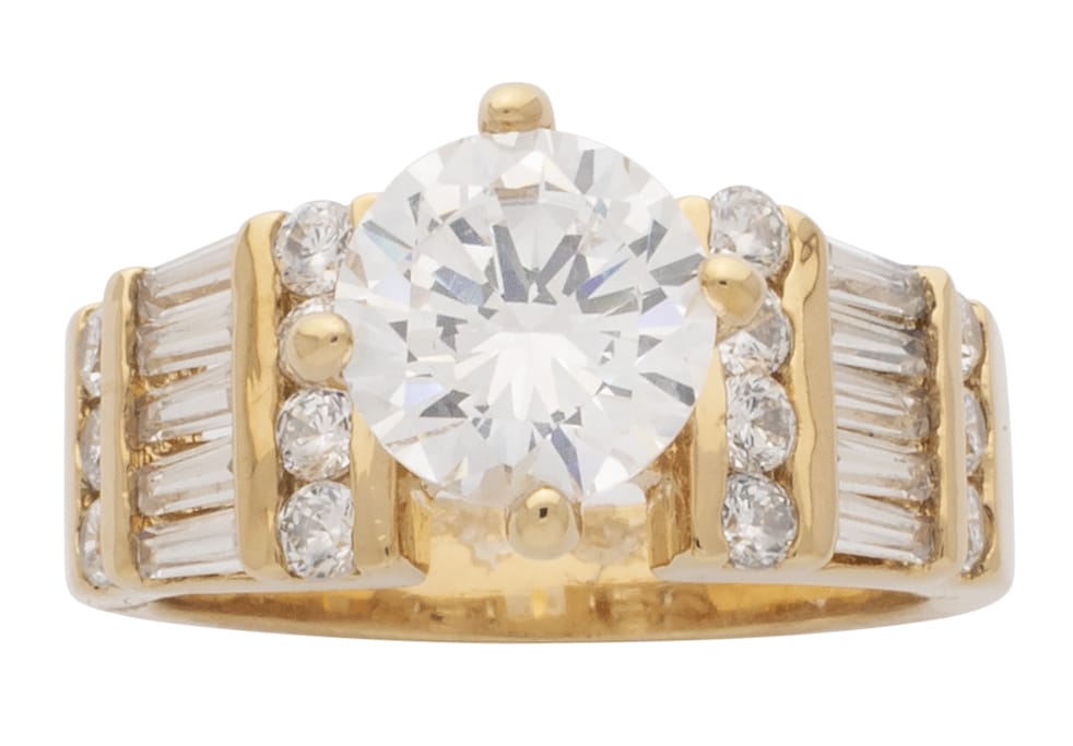 LR-087 | Ladies Ring CZ Large Circle Fancy