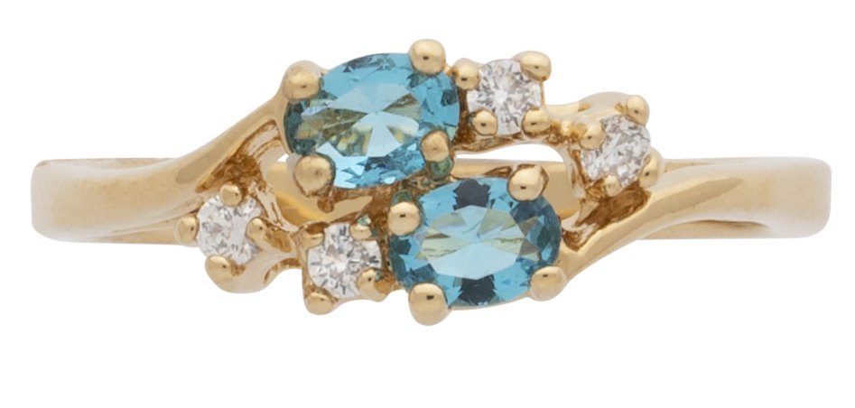 BSR-012 | Birthstone Ring December/Blue Topaz