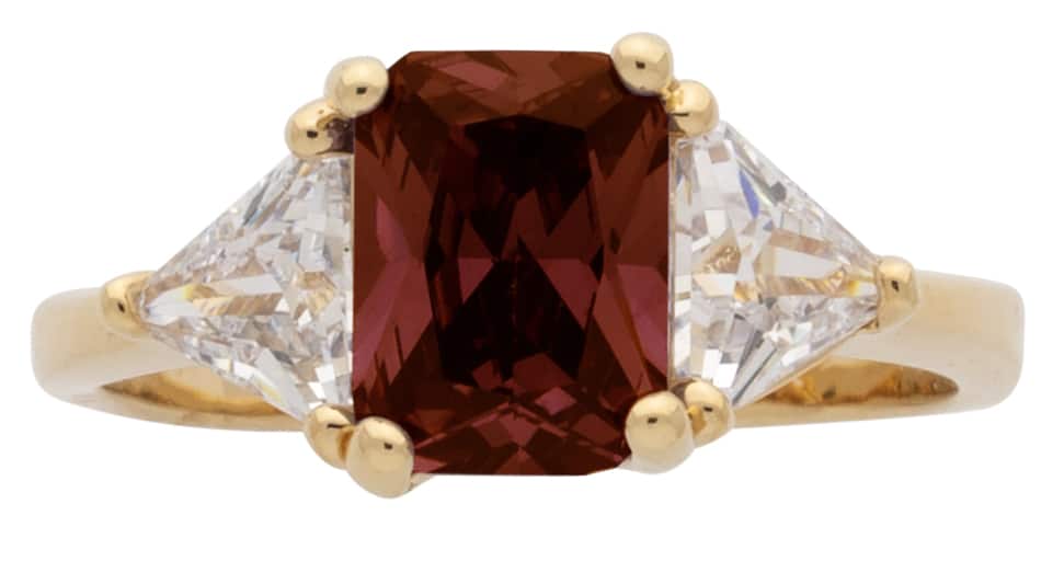 BSR-021 | January Square Birthstone Ladies Ring
