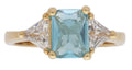 BSR-023 | March Square Birthstone Ladies Ring