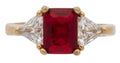 BSR-027 | July Square Birthstone Ladies Ring