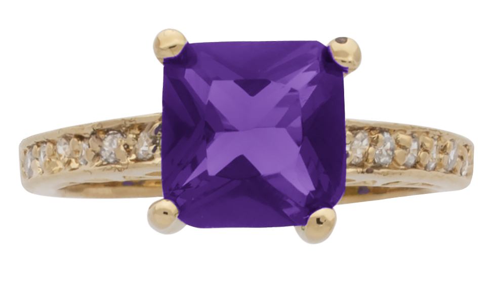 BSR-042 | Februaury Birthstone Ring