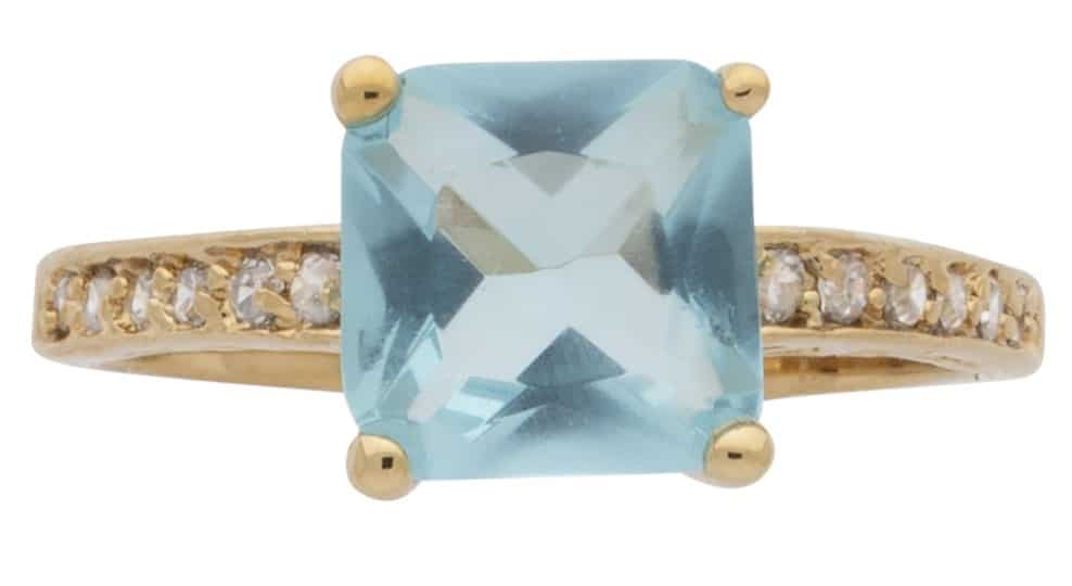 BSR-043 | March Birthstone Ring